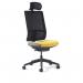 Miku mesh task chair with integrated seat slide, back height adjustment, synchronised mechanism and head rest - made to order MKMH10