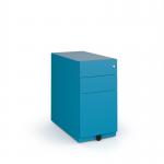 Bisley slimline steel pedestal 300mm wide - blue MMPN-BL