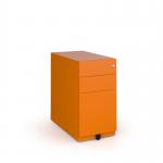 Bisley slimline steel pedestal 300mm wide - orange MMPN-OR