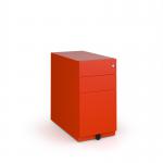 Bisley slimline steel pedestal 300mm wide - red MMPN-R