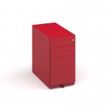 Bisley slimline steel pedestal 300mm wide - red