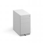 Bisley slimline steel pedestal 300mm wide - white MMPN-WH