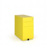 Bisley slimline steel pedestal 300mm wide - yellow MMPN-YE