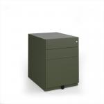 Bisley wide steel pedestal 420mm wide - olive green MMPW-OG