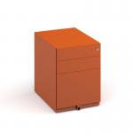Bisley wide steel pedestal 420mm wide - orange MMPW-OR