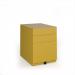 Bisley wide steel pedestal 420mm wide - sunflower yellow MMPW-SY