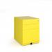 Bisley wide steel pedestal 420mm wide - yellow MMPW-YE