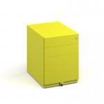 Bisley wide steel pedestal 420mm wide - yellow MMPW-YE
