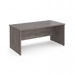 Maestro 25 straight desk 1600mm x 800mm - grey oak top with panel end leg MP16GO