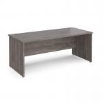 Maestro 25 straight desk 1800mm x 800mm - grey oak top with panel end leg MP18GO