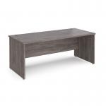 Maestro 25 straight desk 1800mm x 800mm - grey oak top with panel end leg