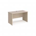 Maestro 25 straight desk 1200mm x 600mm - maple top with panel end leg