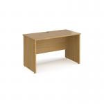 Maestro 25 straight desk 1200mm x 600mm - oak top with panel end leg MP612O