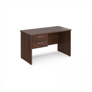 Maestro 25 straight desk 1200mm x 600mm with 2 drawer pedestal -