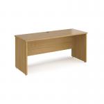 Maestro 25 straight desk 1600mm x 600mm - oak top with panel end leg MP616O