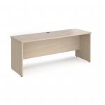 Maestro 25 straight desk 1800mm x 600mm - maple top with panel end leg