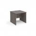 Maestro 25 straight desk 800mm x 800mm - grey oak top with panel end leg MP8GO