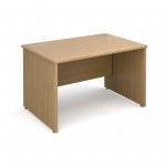 Maestro 25 PL straight desk 1200mm x 800mm - oak panel leg design
