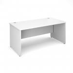 Maestro 25 PL straight desk 1600mm x 800mm - white panel leg design