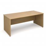 Maestro 25 PL straight desk 1800mm x 800mm - oak panel leg design