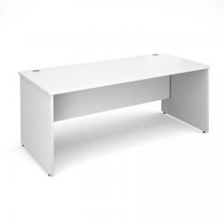 Cheap Stationery Supply of Maestro 25 PL straight desk 1800mm x 800mm - white panel leg design Office Statationery