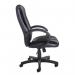 Nantes high back managers chair - black faux leather NAN300T1