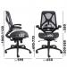 Napier high mesh back operator chair with mesh seat - black NAP300T1