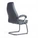 Noble executive visitors chair - black faux leather NBO100C1