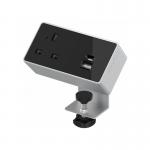 Desktop Power Module 1x 240v UK Socket 30W USB-C, 27W USB-A Silver Black NEB2-K