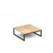 Nera square coffee table 700mm x 700mm with black frame