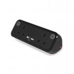 Nucleus 2 UK Socket Power Module with Dual A USB Charging - Black NUC-1