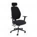 Ortho Pro 600 orthopaedic chair with head rest, upholstered seat and back with fully adjustable arms OPH601