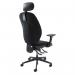 Ortho Pro 600 orthopaedic chair with head rest, upholstered seat and back with fully adjustable arms OPH601