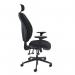 Ortho Pro 600 orthopaedic chair with head rest, upholstered seat and back with fully adjustable arms OPH601
