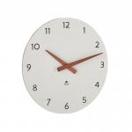 Orbit wall clock 300mm - Walnut & White ORWC