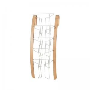 Ora wall mounted steel & wood display unit 5x A4 compartments -