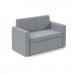 Oslo square back reception 2 seater sofa 1340mm wide - late grey