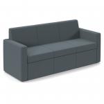 Oslo square back reception 3 seater sofa 1880mm wide - elapse grey OSL50003-EG