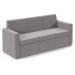 Oslo square back reception 3 seater sofa 1880mm wide - forecast grey