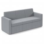 Oslo square back reception 3 seater sofa 1880mm wide - late grey OSL50003-LG