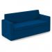 Oslo square back reception 3 seater sofa 1880mm wide - maturity blue
