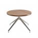 Otis coffee table 600mm diameter with chrome pyramid base - made to order OTIS01-CT