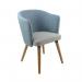 Otis single seater lounge chair with 4 oak wooden legs OTIS04