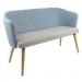 Otis two seater sofa with 4 oak wooden legs OTIS05