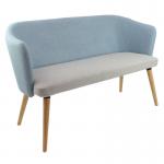 Otis two seater sofa with 4 oak wooden legs OTIS05