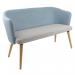 Otis two seater sofa with 4 oak wooden legs OTIS05