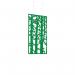 Piano Chords acoustic patterned hanging screens in dark green 1200 x 600mm with hanging wires and hooks - Ebony (4 pack)