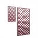 Piano Chords acoustic patterned hanging screens in dark grey 1200 x 600mm with hanging wires and hooks - Reflection (4 pack)