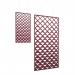 Piano Chords acoustic patterned hanging screens in red 1200 x 600mm with hanging wires and hooks - Reflection (4 pack) PC126-R-R