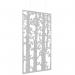 Piano Chords acoustic patterned hanging screens in silver grey 2400 x 1200mm with hanging wires and hooks - Ebony